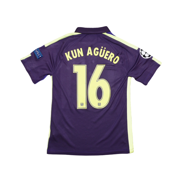 2014/2015 Manchester City Tredje Aguero Fotballdrakt – (S) 8/10