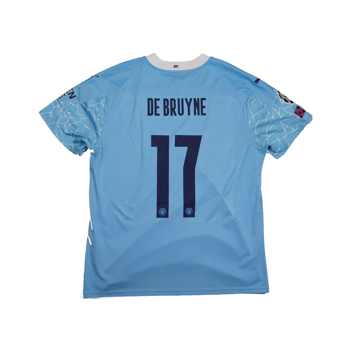 2020/2021 Manchester City Hjemme De Bruyne Fotballdrakt – (XL) 8/10