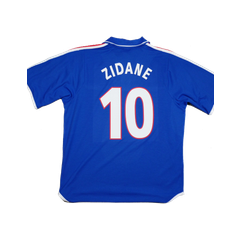 2000/2001 Frankriket Hjemme Zidane Fotballdrakt – (L) 8/10