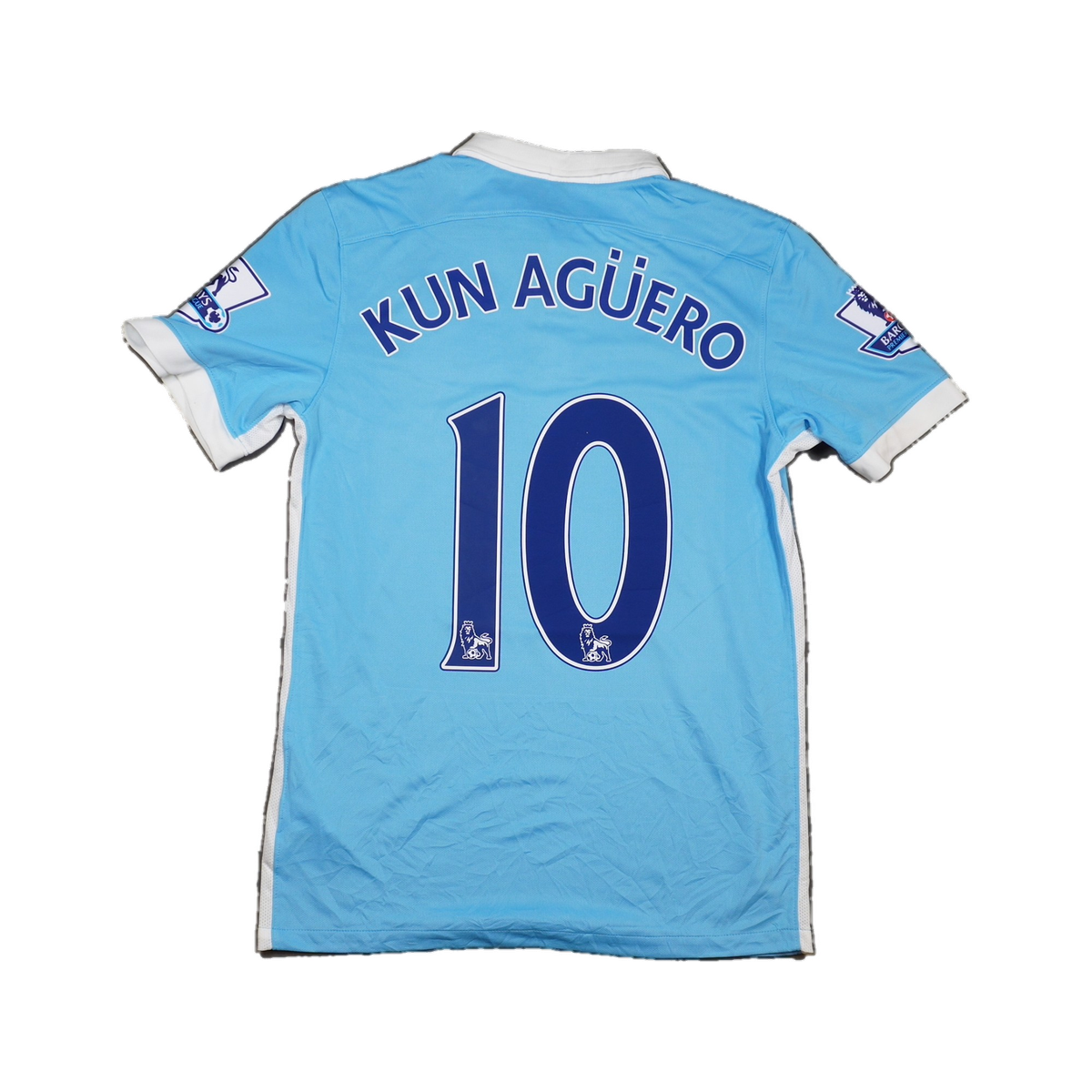 2015/2016 Manchester City Hjemme Kun Aguero Fotballdrakt – (S) 8