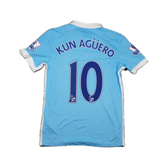 2015/2016 Manchester City Hjemme Kun Aguero Fotballdrakt – (S) 8
