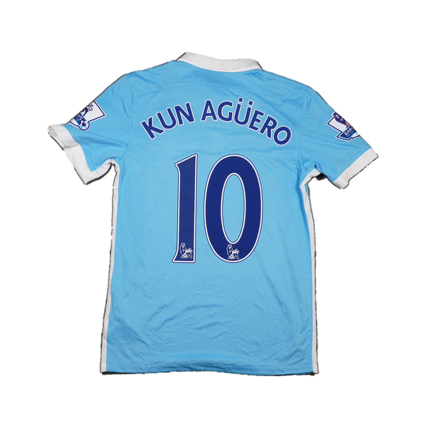 2015/2016 Manchester City Hjemme Kun Aguero Fotballdrakt – (S) 8