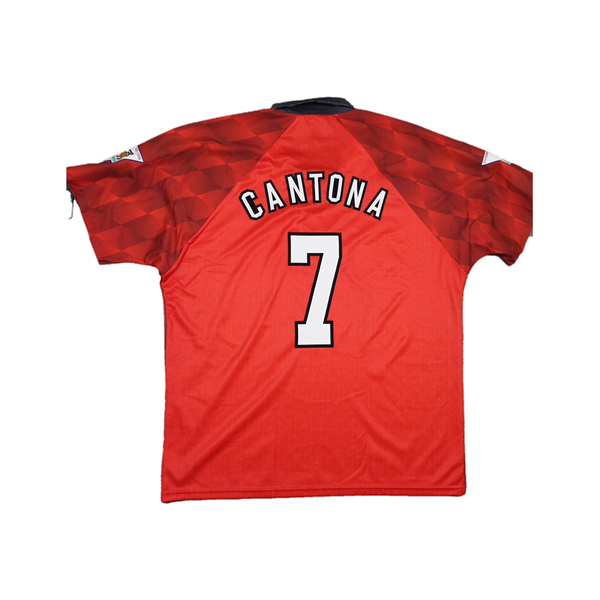 1996/1997 Manchester United Hjemme Cantona Fotballdrakt – (XL) 7